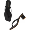 Noir Block Heel Sandals